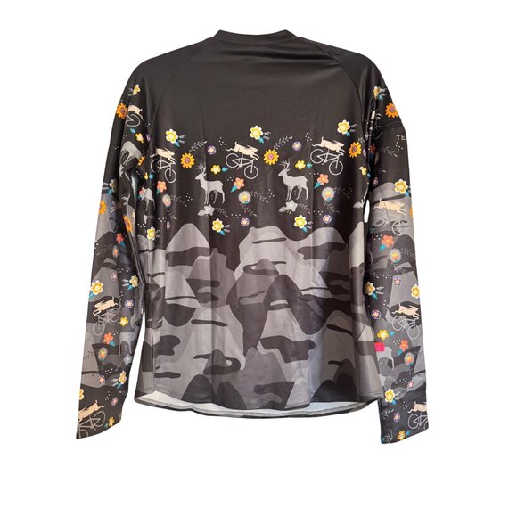 Terry Henley Jersey Women’s Size Small Cycling Black Forest Top NWT - Picture 5 of 12